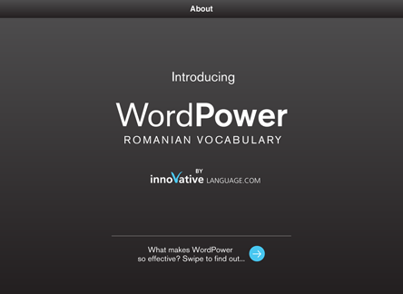 Screenshot 1 - WordPower Lite for iPad - Romanian 